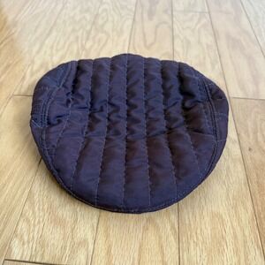 Quilted Flat Cap Newsboy Hat Brown Casual Men Women‎ Unisex Baker Boy